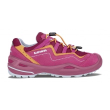 Lowa Multifunction Shoes Robin EVO GTX Low (waterproof, suede leather) fuchsia pink/mango Kids